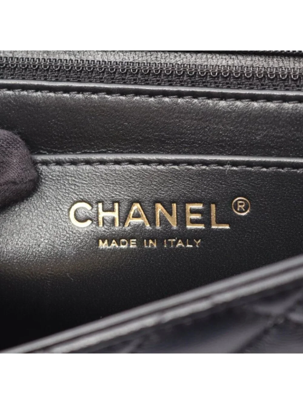 Chanel Shoulder Bag Quilted Top Handle 2-Way Black Lambskin Chain